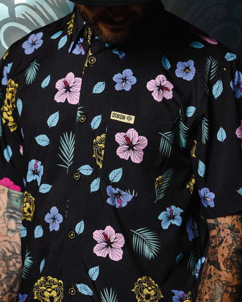 MISS MAY I PARTY SHIRT SHORT SLEEVE BUTTON UP - MENS